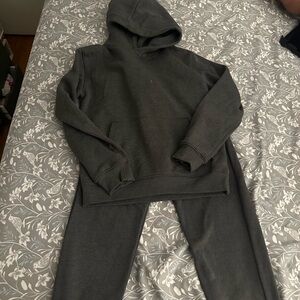 H&M Charcoal Hoodie and Joggers Set